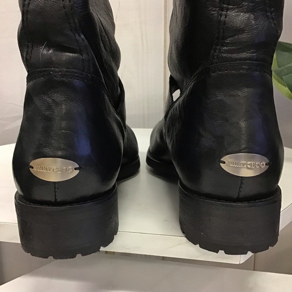 Jimmy Choo Bike Leather Boot - Picture 6 of 7